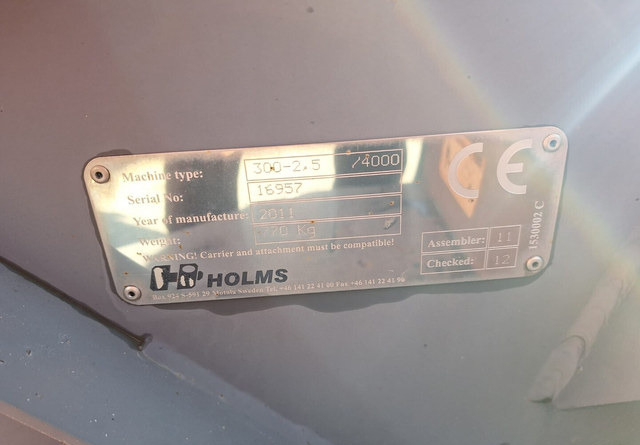 Holms 300/ 2,5m - Barredora cucharón para Maquinaria de construcción: foto 4 Holms 300/ 2,5m - Barredora cucharón para Maquinaria de construcción: foto 4