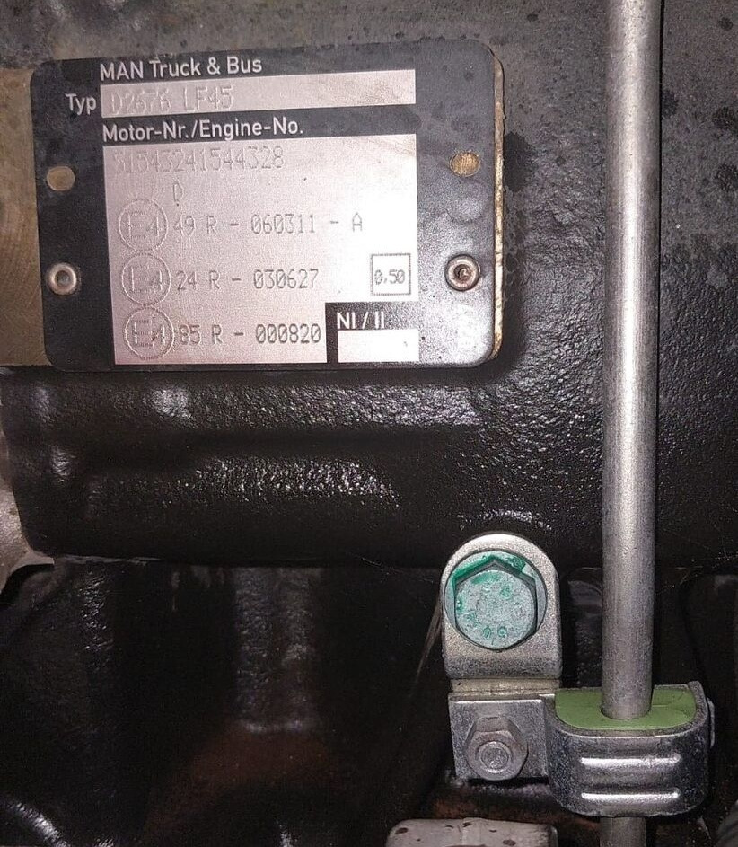 MAN D2676 LF45 MAN TGA, TGS, TGX - Motor para Camión: foto 2 MAN D2676 LF45 MAN TGA, TGS, TGX - Motor para Camión: foto 2