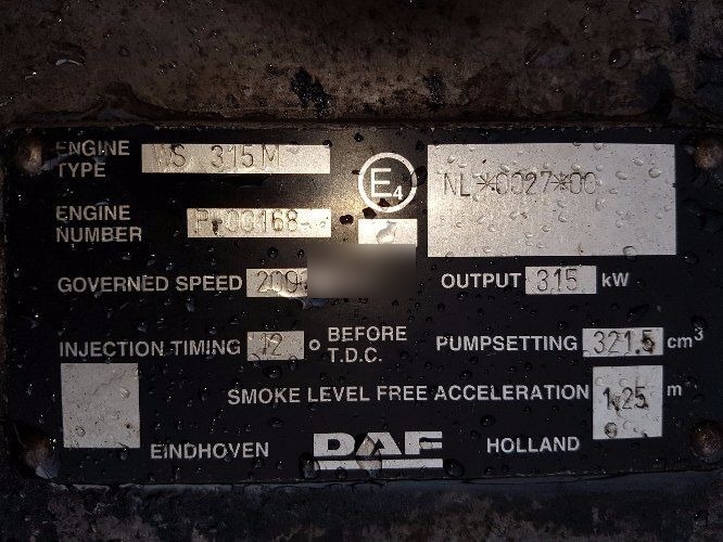 DAF ATI 1160 430 WS315M E2 DAF - Motor para Camión: foto 5 DAF ATI 1160 430 WS315M E2 DAF - Motor para Camión: foto 5