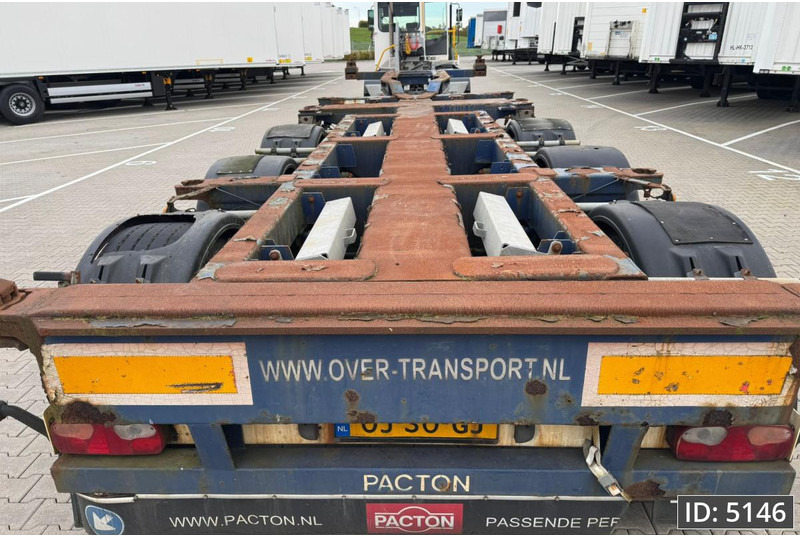 Semirremolque portacontenedore/ Intercambiable Pacton T3-010 / Multichassis / BPW Drum: foto 7