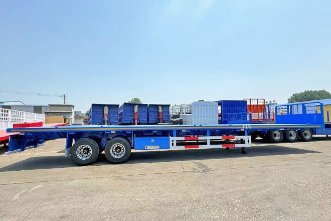 TITAN 2 Axle 45 Ft Flatbed Trailers for Sale in Algeria - Semirremolque plataforma/ Caja abierta: foto 2 TITAN 2 Axle 45 Ft Flatbed Trailers for Sale in Algeria - Semirremolque plataforma/ Caja abierta: foto 2