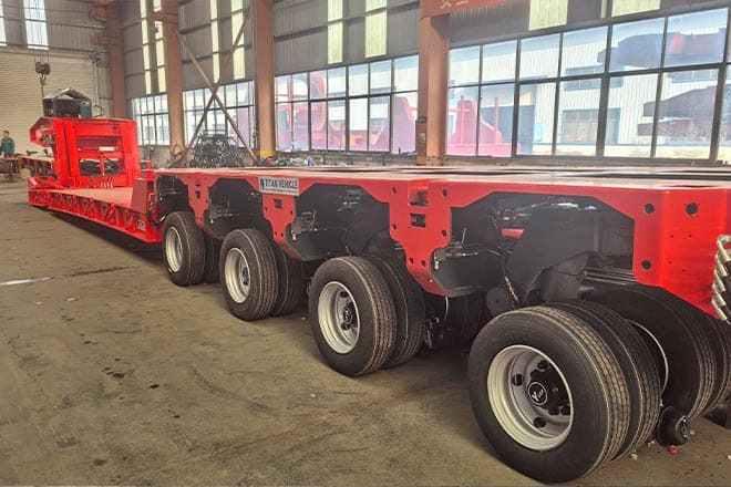 TITAN 4 Axle Extendable Lowboy Trailer for Sale in Nigeria - Semirremolque góndola rebajadas: foto 2 TITAN 4 Axle Extendable Lowboy Trailer for Sale in Nigeria - Semirremolque góndola rebajadas: foto 2