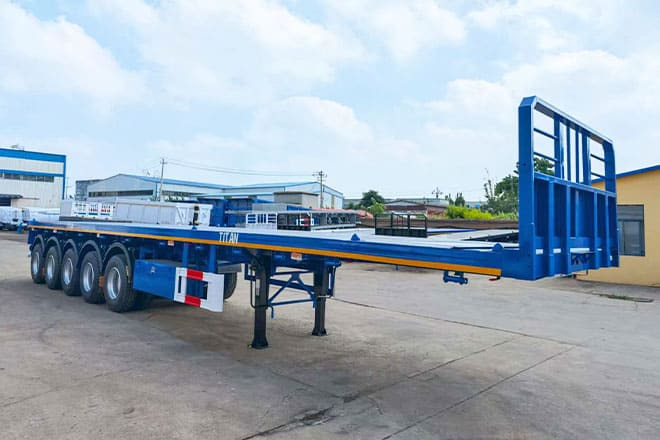 TITAN 5 Axle New Flatbed Trailers for Sale in Mauritius - Semirremolque plataforma/ Caja abierta: foto 4 TITAN 5 Axle New Flatbed Trailers for Sale in Mauritius - Semirremolque plataforma/ Caja abierta: foto 4