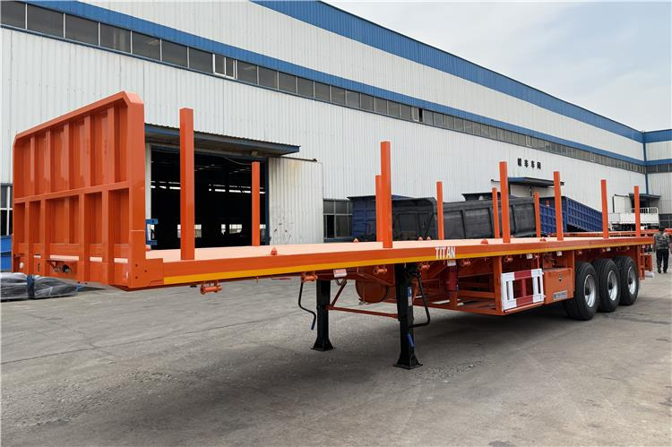 TITAN Container Flatbed Truck Trailer with Piles In Angola - Semirremolque portacontenedore/ Intercambiable: foto 2 TITAN Container Flatbed Truck Trailer with Piles In Angola - Semirremolque portacontenedore/ Intercambiable: foto 2