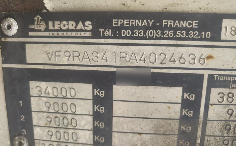 Semirremolque piso movil Legras Srem: foto 13 Semirremolque piso movil Legras Srem: foto 13