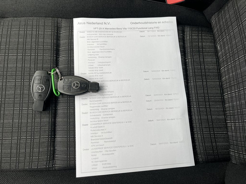 Furgoneta pequeña Mercedes-Benz Vito 110 CDI Lang 3p Lease €220 p/m, Airco, Trekhaak,  onderhoudshistorie aanwezig: foto 10