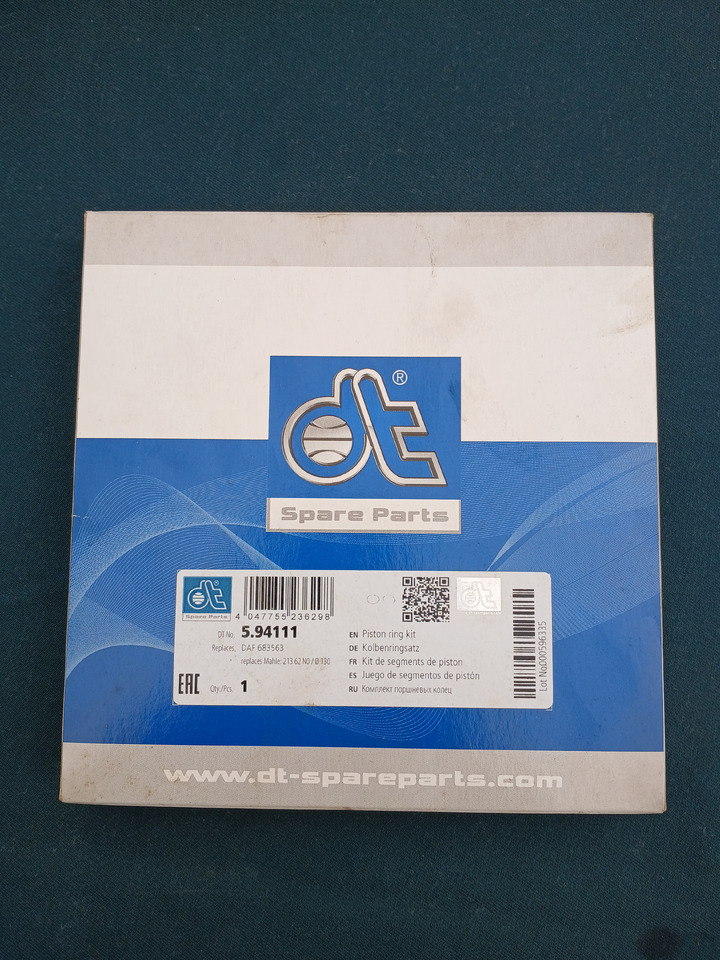 Pistonrings DT 594111 for DAF 683563 - Pistones/ Anillos/ Bujes: foto 1 Pistonrings DT 594111 for DAF 683563 - Pistones/ Anillos/ Bujes: foto 1