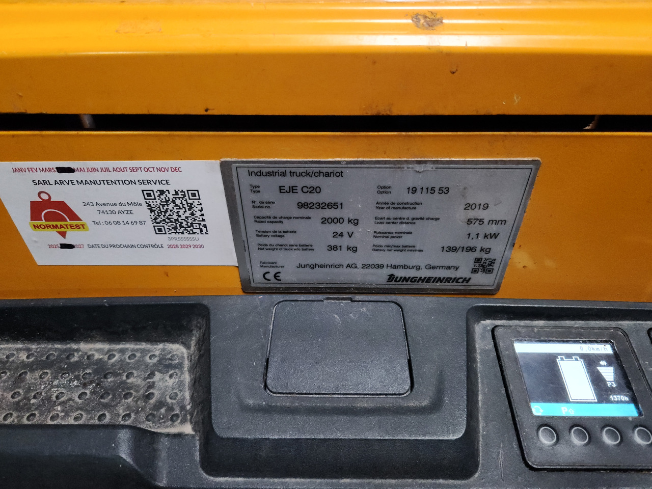 JUNGHEINRICH EJEC20 - Transpaleta: foto 1 JUNGHEINRICH EJEC20 - Transpaleta: foto 1