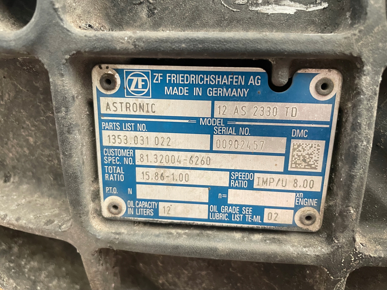 SKRZYNIA BIEGÓW MAN TGS TGX EURO 6 12AS2330TD - Caja de cambios para Camión: foto 5 SKRZYNIA BIEGÓW MAN TGS TGX EURO 6 12AS2330TD - Caja de cambios para Camión: foto 5