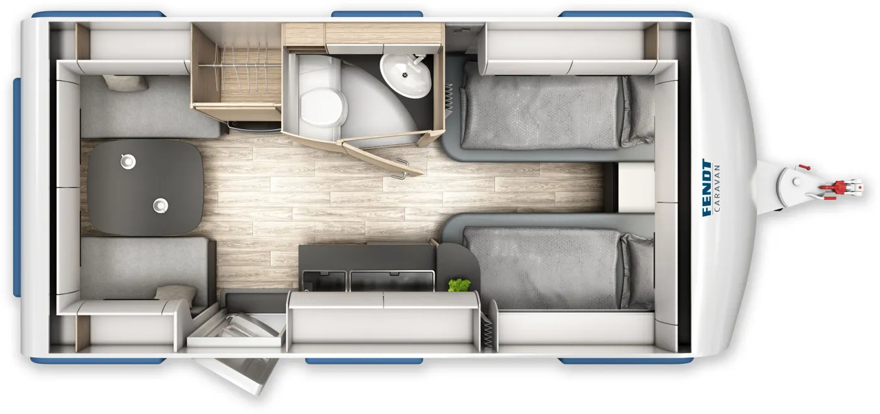 Fendt Apero 465 TG GFK, Dusche, 1.800 KG - Caravana: foto 2 Fendt Apero 465 TG GFK, Dusche, 1.800 KG - Caravana: foto 2