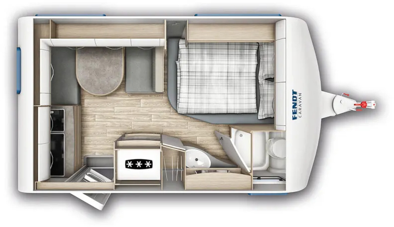 Fendt Bianco Activ 390 FHS Dusche, 1.700 KG-Fahrwerk - Caravana: foto 2 Fendt Bianco Activ 390 FHS Dusche, 1.700 KG-Fahrwerk - Caravana: foto 2