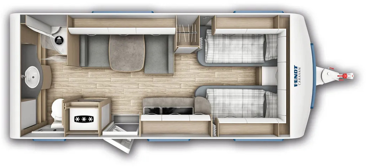 Fendt Bianco Activ 515 SGD Safety- + Shower- Dekopaket - Caravana: foto 2 Fendt Bianco Activ 515 SGD Safety- + Shower- Dekopaket - Caravana: foto 2