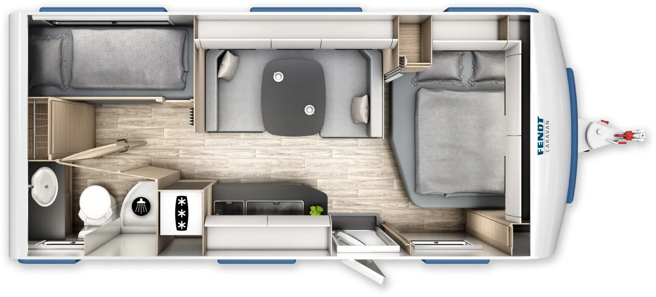 Wohnwagen Fendt Apero Activ 560 SKM neues Modell - Caravana: foto 2 Wohnwagen Fendt Apero Activ 560 SKM neues Modell - Caravana: foto 2
