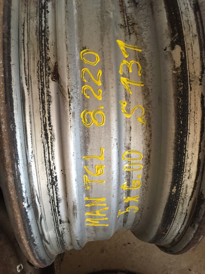 Gebrauchte Felgen 5 J x 6,00 für Reifengröße 215 x 75 x 17,5, Artikel - Nr. : 99.99999 - 9999 - Llanta para Camión: foto 1 Gebrauchte Felgen 5 J x 6,00 für Reifengröße 215 x 75 x 17,5, Artikel - Nr. : 99.99999 - 9999 - Llanta para Camión: foto 1