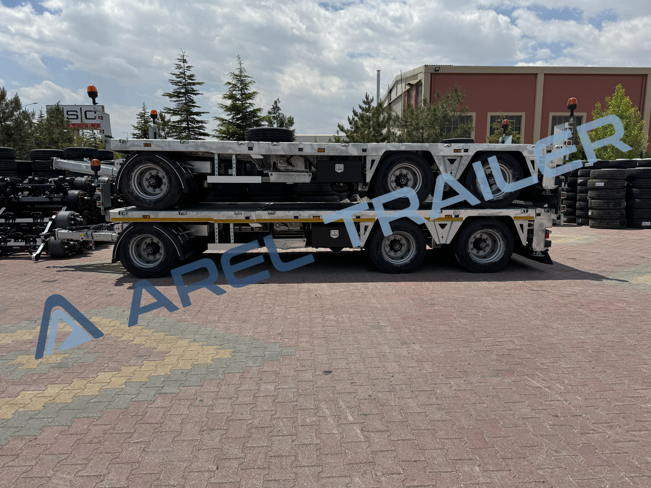 AREL TRAILER 2+1 AXLE DRAWBAR REMORQUE TRAILER - Remolque góndola rebajadas: foto 2 AREL TRAILER 2+1 AXLE DRAWBAR REMORQUE TRAILER - Remolque góndola rebajadas: foto 2