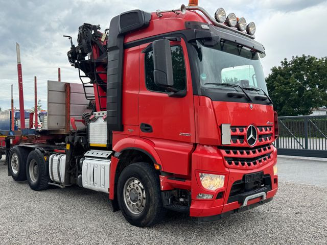 Mercedes-Benz 2651*6x2/4x4*HAD*PALFINGER-KRAN*KOMPLETTZUG*LENK - Cabeza tractora, Semirremolque forestal: foto 4 Mercedes-Benz 2651*6x2/4x4*HAD*PALFINGER-KRAN*KOMPLETTZUG*LENK - Cabeza tractora, Semirremolque forestal: foto 4