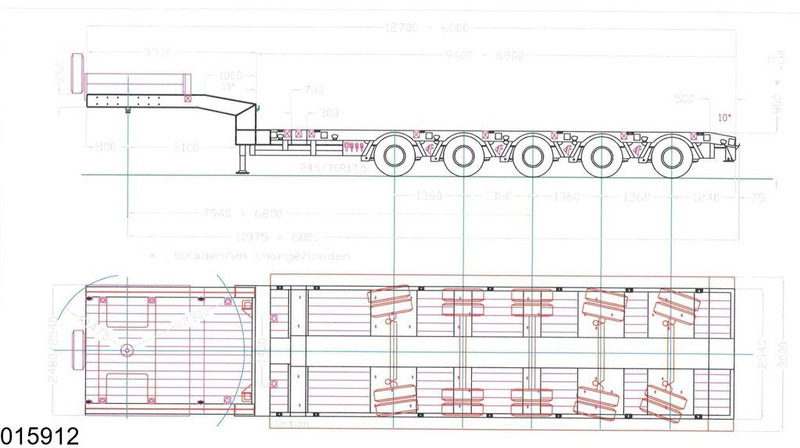Faymonville multi max 85.000 KG, Steering axle - Semirremolque góndola rebajadas: foto 3 Faymonville multi max 85.000 KG, Steering axle - Semirremolque góndola rebajadas: foto 3
