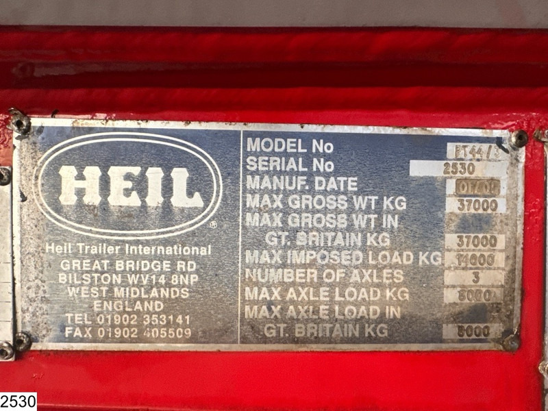HEIL Fuel 44814 Liter, 6 Compartments - Semirremolque cisterna: foto 4 HEIL Fuel 44814 Liter, 6 Compartments - Semirremolque cisterna: foto 4