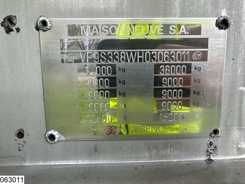 MAISONNEUVE Food 26,000 litres, 1 compartment - Semirremolque cisterna: foto 4 MAISONNEUVE Food 26,000 litres, 1 compartment - Semirremolque cisterna: foto 4