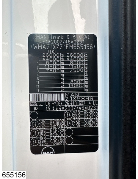 Camión portacontenedore/ Intercambiable MAN TGX 26 440 6X2, EURO 6, Dhollandia, BDF: foto 7