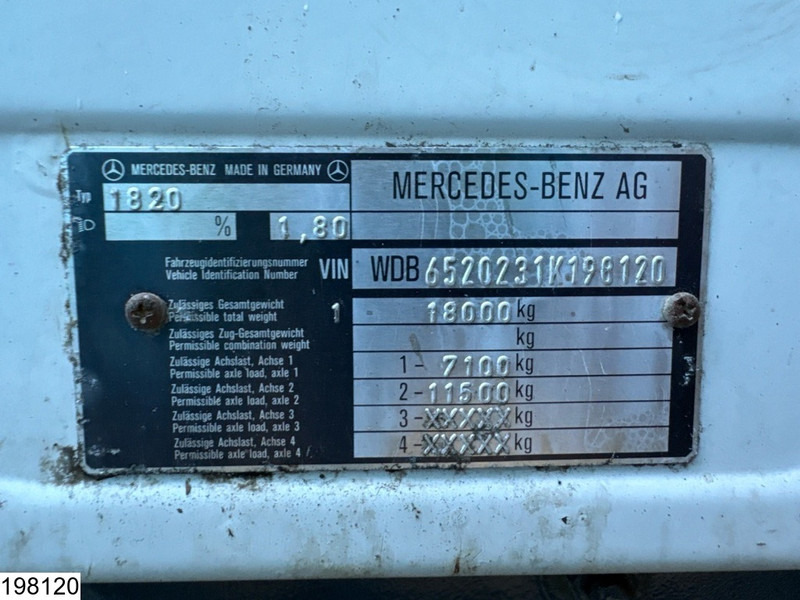 Camión cisterna Mercedes-Benz 1820 15375 Liter, LPG GPL, Gastank, Steel suspension: foto 7 Camión cisterna Mercedes-Benz 1820 15375 Liter, LPG GPL, Gastank, Steel suspension: foto 7