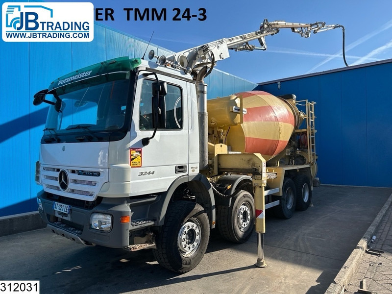 Mercedes-Benz Actros 3244 8x4, PUMI, Putzmeister, 24 MTR, Telligent 16 - Bomba de hormigón: foto 1 Mercedes-Benz Actros 3244 8x4, PUMI, Putzmeister, 24 MTR, Telligent 16 - Bomba de hormigón: foto 1