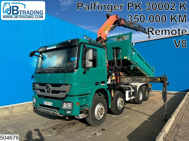 Mercedes-Benz Actros 4151 8x4, EURO 5, V8, Palfinger, Remote - Camión volquete, Camión grúa: foto 1 Mercedes-Benz Actros 4151 8x4, EURO 5, V8, Palfinger, Remote - Camión volquete, Camión grúa: foto 1