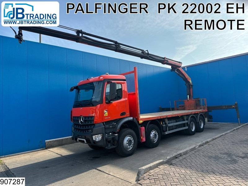 Mercedes-Benz Arocs 3240 8X4, EURO 6, Steel suspension, Palfinger - Camión caja abierta, Camión grúa: foto 1 Mercedes-Benz Arocs 3240 8X4, EURO 6, Steel suspension, Palfinger - Camión caja abierta, Camión grúa: foto 1