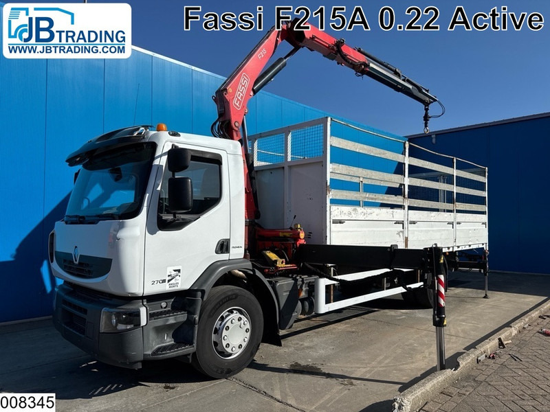 Renault Premium 270 Dxi EURO 5, Fassi, Manual - Camión caja abierta, Camión grúa: foto 1 Renault Premium 270 Dxi EURO 5, Fassi, Manual - Camión caja abierta, Camión grúa: foto 1