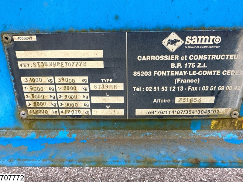 Samro Gasflessen - Semirremolque plataforma/ Caja abierta: foto 4 Samro Gasflessen - Semirremolque plataforma/ Caja abierta: foto 4