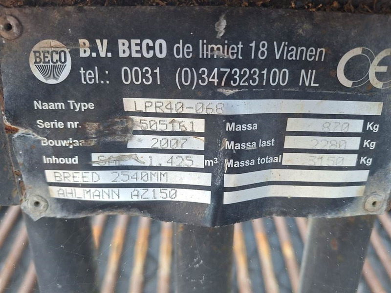 Ahlmann AZ150-Beco LPR40-068-Skeleton bucket/Siebschaufel - Cazo para Maquinaria de construcción: foto 4 Ahlmann AZ150-Beco LPR40-068-Skeleton bucket/Siebschaufel - Cazo para Maquinaria de construcción: foto 4