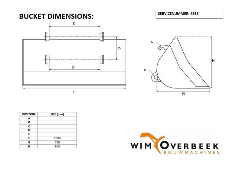 Beco 2,50 mtr - Ahlmann AZ 150 - Skeleton bucket - Cazo: foto 5 Beco 2,50 mtr - Ahlmann AZ 150 - Skeleton bucket - Cazo: foto 5