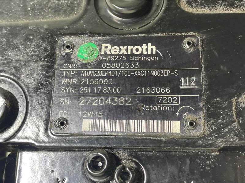Bomag -Rexroth A10VG28EP4D1/10L-Drive pump/Fahrpumpe - Hidráulica para Maquinaria de construcción: foto 4 Bomag -Rexroth A10VG28EP4D1/10L-Drive pump/Fahrpumpe - Hidráulica para Maquinaria de construcción: foto 4