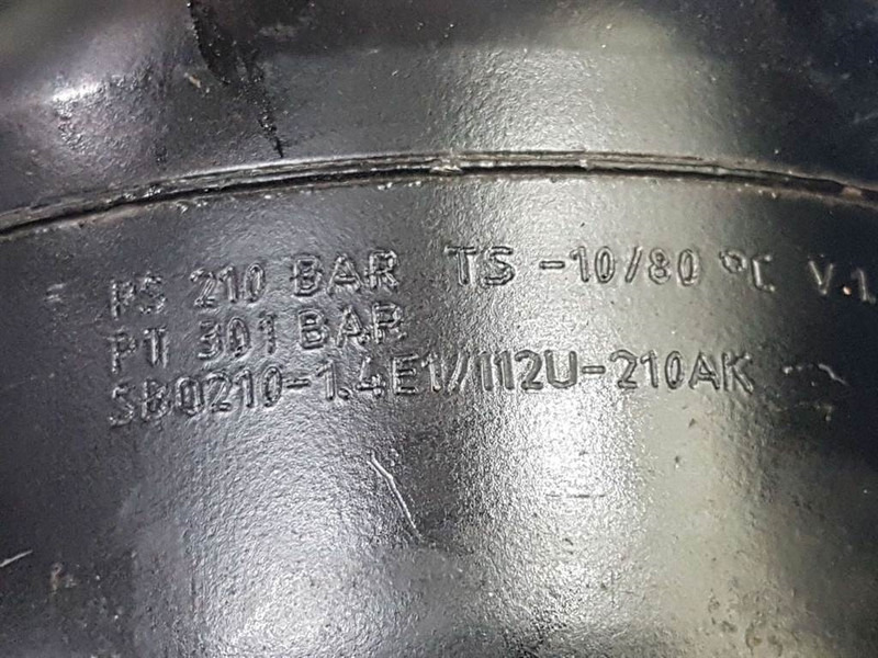 Hydac SBO210-1,4E1/112U-210AK-3041953-Accumulator - Hidráulica para Maquinaria de construcción: foto 3 Hydac SBO210-1,4E1/112U-210AK-3041953-Accumulator - Hidráulica para Maquinaria de construcción: foto 3