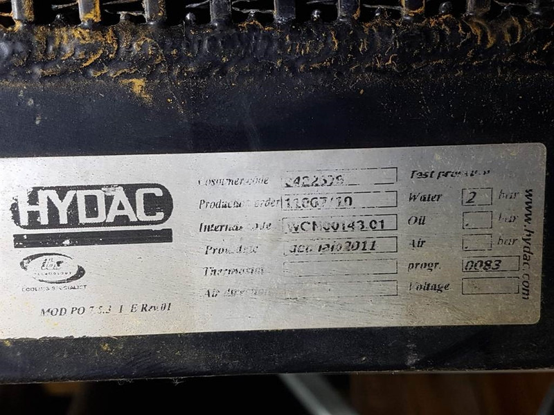 Hydac - Watercooler/Kühler/Koeler - Motor y piezas para Maquinaria de construcción: foto 4 Hydac - Watercooler/Kühler/Koeler - Motor y piezas para Maquinaria de construcción: foto 4