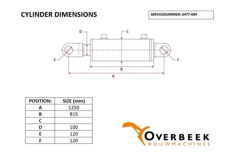 Komatsu WA470/480 - Cylinder/Zylinder/Cilinder - Hidráulica para Maquinaria de construcción: foto 4 Komatsu WA470/480 - Cylinder/Zylinder/Cilinder - Hidráulica para Maquinaria de construcción: foto 4