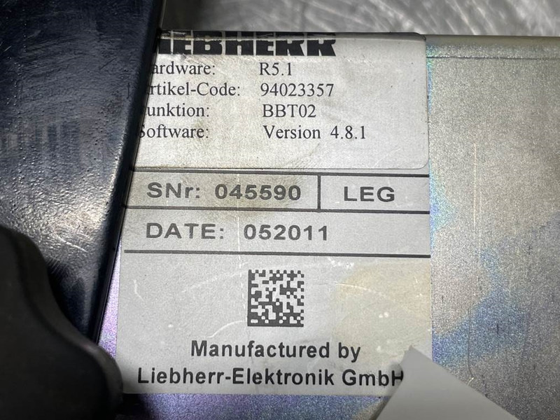 Liebherr A934C-94023357-BBT02-R5.1-Display unit/Dashboard - Sistema eléctrico para Maquinaria de construcción: foto 5 Liebherr A934C-94023357-BBT02-R5.1-Display unit/Dashboard - Sistema eléctrico para Maquinaria de construcción: foto 5