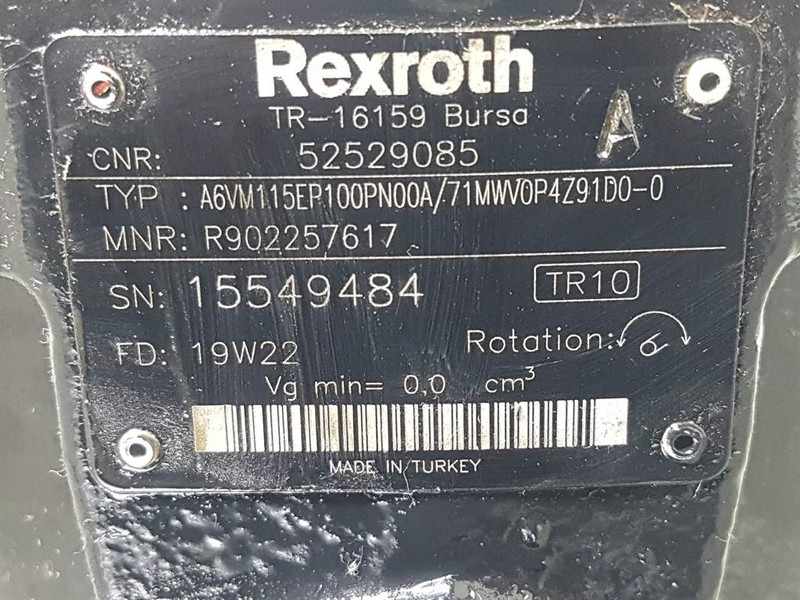Manitou MLT630/730-Rexroth A6VM115EP100PN00A-Drive motor - Hidráulica para Maquinaria de construcción: foto 4 Manitou MLT630/730-Rexroth A6VM115EP100PN00A-Drive motor - Hidráulica para Maquinaria de construcción: foto 4