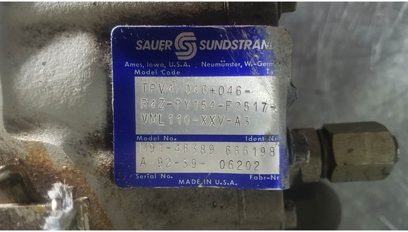 Sauer Sundstrand TPV4/046+046-R4Z - Drive pump - Hidráulica: foto 3 Sauer Sundstrand TPV4/046+046-R4Z - Drive pump - Hidráulica: foto 3