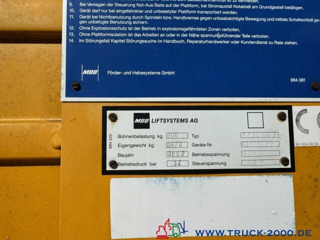 Andere MBB MM 18 Elektro bis 18,10 Meter Arbeitshöhe - Plataforma elevadora: foto 5 Andere MBB MM 18 Elektro bis 18,10 Meter Arbeitshöhe - Plataforma elevadora: foto 5