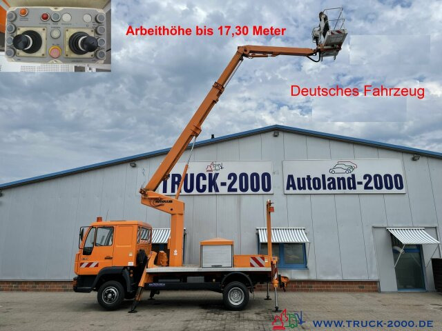 MAN 8.163 Ruthmann 17.3 m Arbeitshöhe 10 m seitlich - Camión con plataforma elevadora: foto 1 MAN 8.163 Ruthmann 17.3 m Arbeitshöhe 10 m seitlich - Camión con plataforma elevadora: foto 1