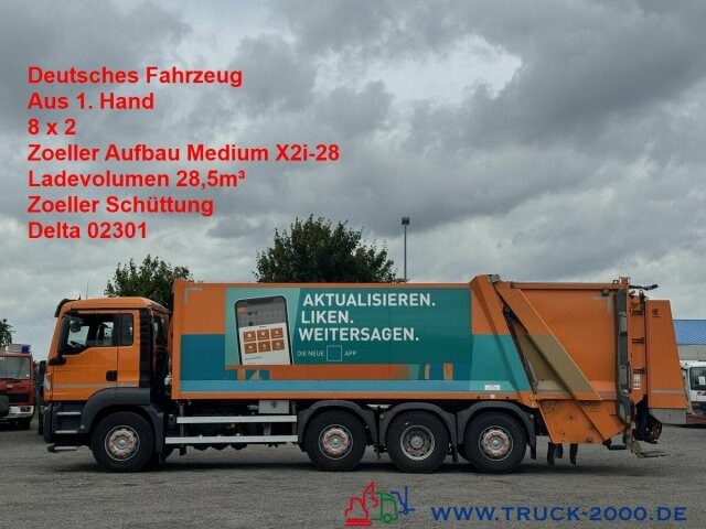 MAN TGS 35.360 8x2 Zoeller 29m³ Medium Schüttung 1.3 - Camión de basura: foto 1 MAN TGS 35.360 8x2 Zoeller 29m³ Medium Schüttung 1.3 - Camión de basura: foto 1