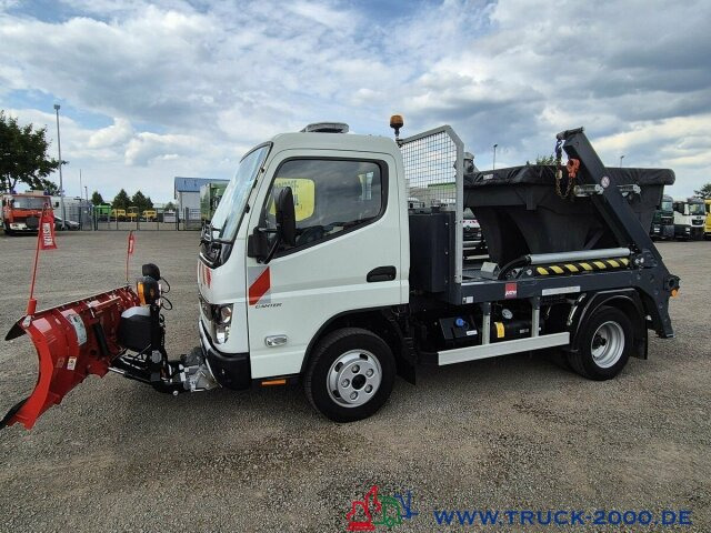 Mitsubishi Canter Fuso 6S15 Winter Schneeschild Salzstreuer - Camión portacontenedor de cadenas: foto 2 Mitsubishi Canter Fuso 6S15 Winter Schneeschild Salzstreuer - Camión portacontenedor de cadenas: foto 2