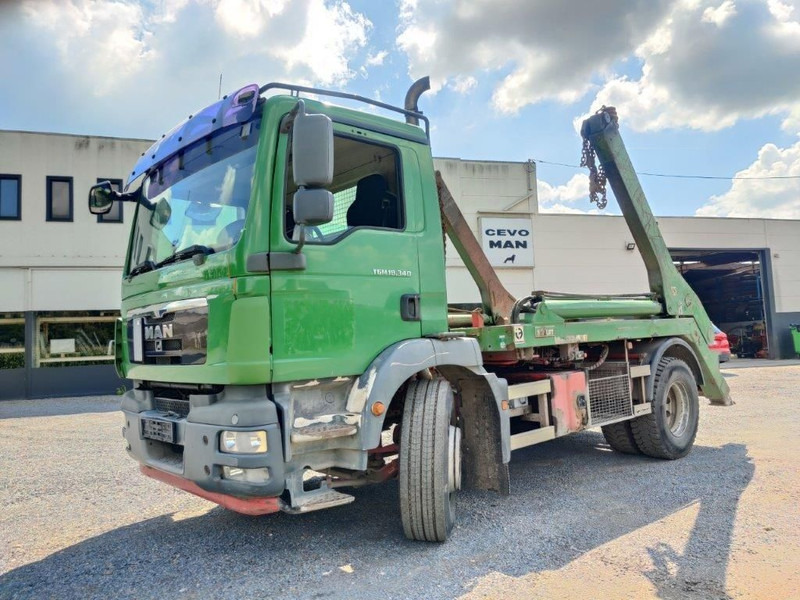 MAN TGM 18.340 Euro5 Afzetsysteem Hyvalift - Camión portacontenedor de cadenas: foto 1 MAN TGM 18.340 Euro5 Afzetsysteem Hyvalift - Camión portacontenedor de cadenas: foto 1