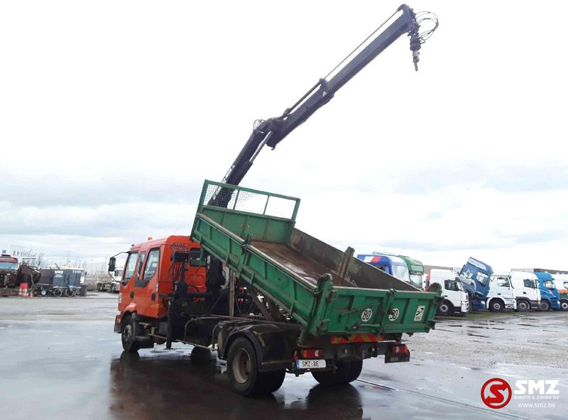 Camión volquete, Camión grúa Renault Midlum 210 Hiab 102 manual pump: foto 9