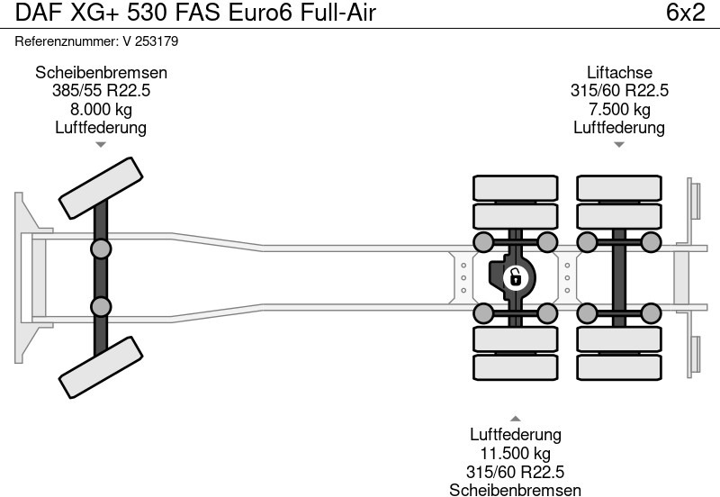 Camión caja abierta DAF XG+ 530 FAS Euro6 Full-Air: foto 19 Camión caja abierta DAF XG+ 530 FAS Euro6 Full-Air: foto 19