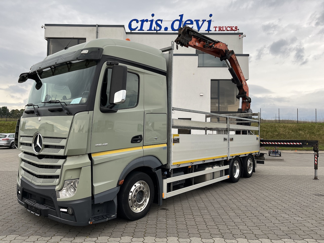 Mercedes-Benz Actros 2545 6x2  Atlas 265-A6   Lenk- Liftachse - Camión caja abierta, Camión grúa: foto 1 Mercedes-Benz Actros 2545 6x2  Atlas 265-A6   Lenk- Liftachse - Camión caja abierta, Camión grúa: foto 1