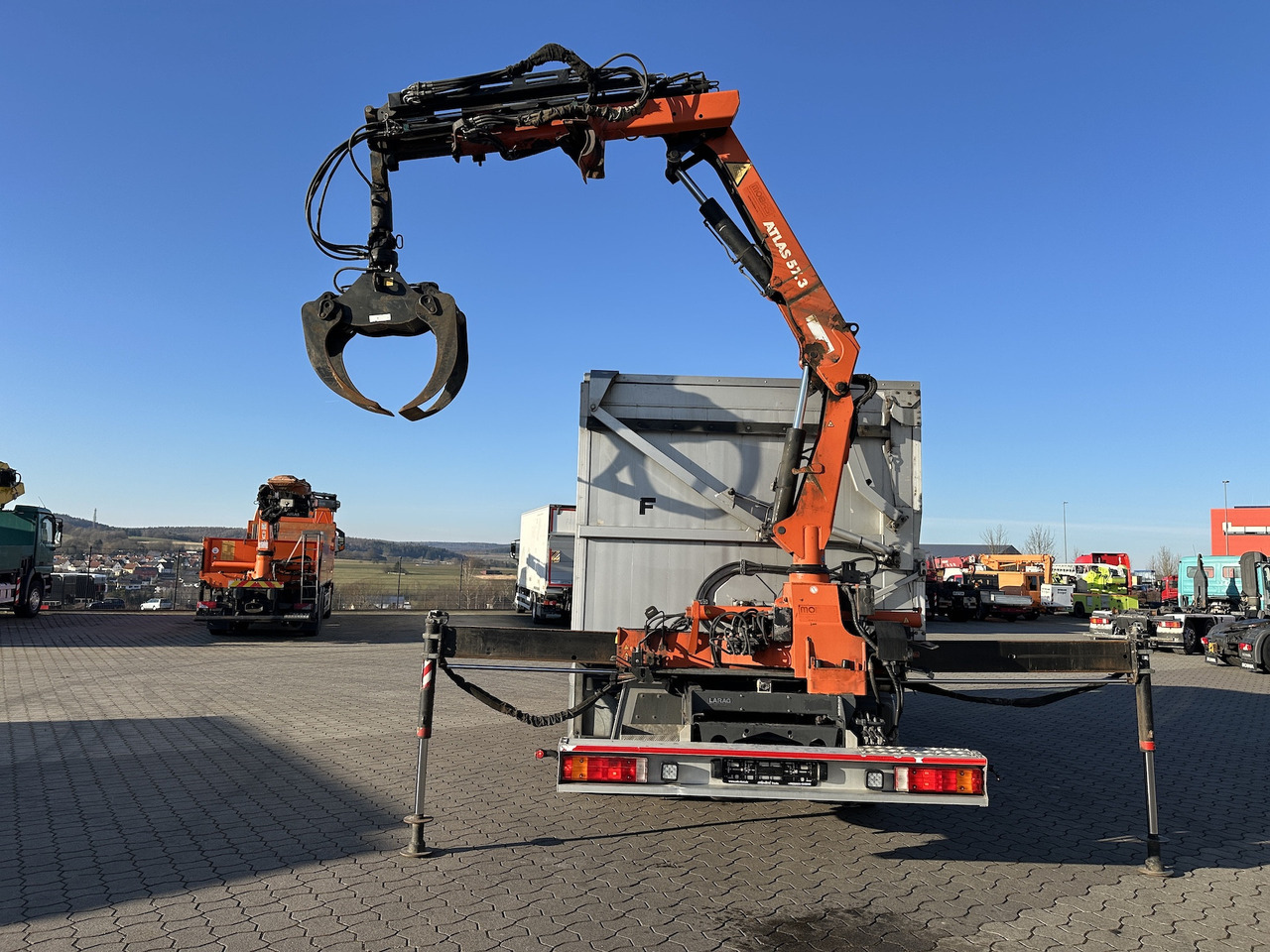 Mercedes-Benz Atego 1529 4x2 Atlas 57.3-A2 Kadaverkipper - Camión grúa, Camión volquete: foto 3 Mercedes-Benz Atego 1529 4x2 Atlas 57.3-A2 Kadaverkipper - Camión grúa, Camión volquete: foto 3