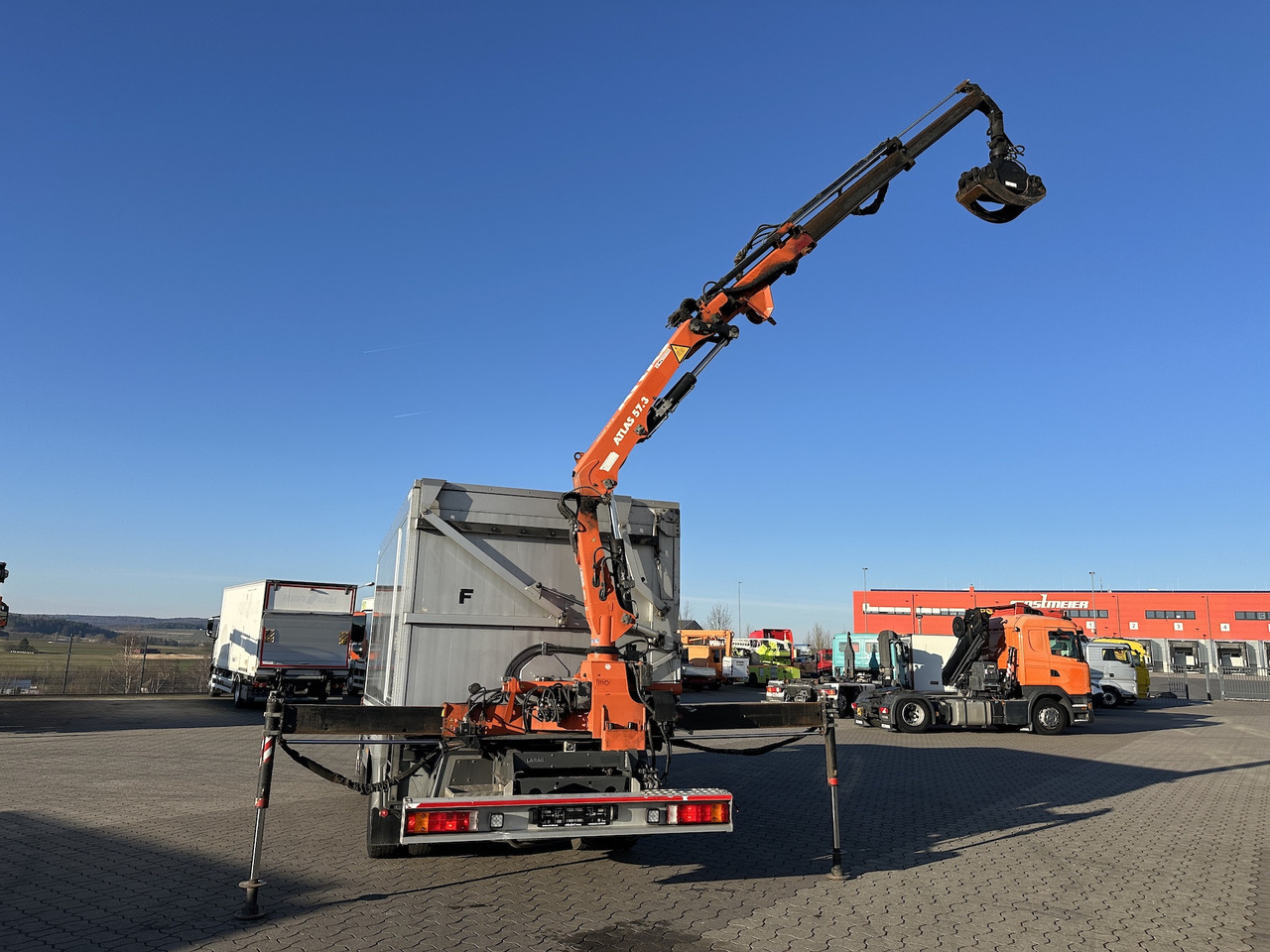 Mercedes-Benz Atego 1529 4x2 Atlas 57.3-A2 Kadaverkipper - Camión grúa, Camión volquete: foto 4 Mercedes-Benz Atego 1529 4x2 Atlas 57.3-A2 Kadaverkipper - Camión grúa, Camión volquete: foto 4