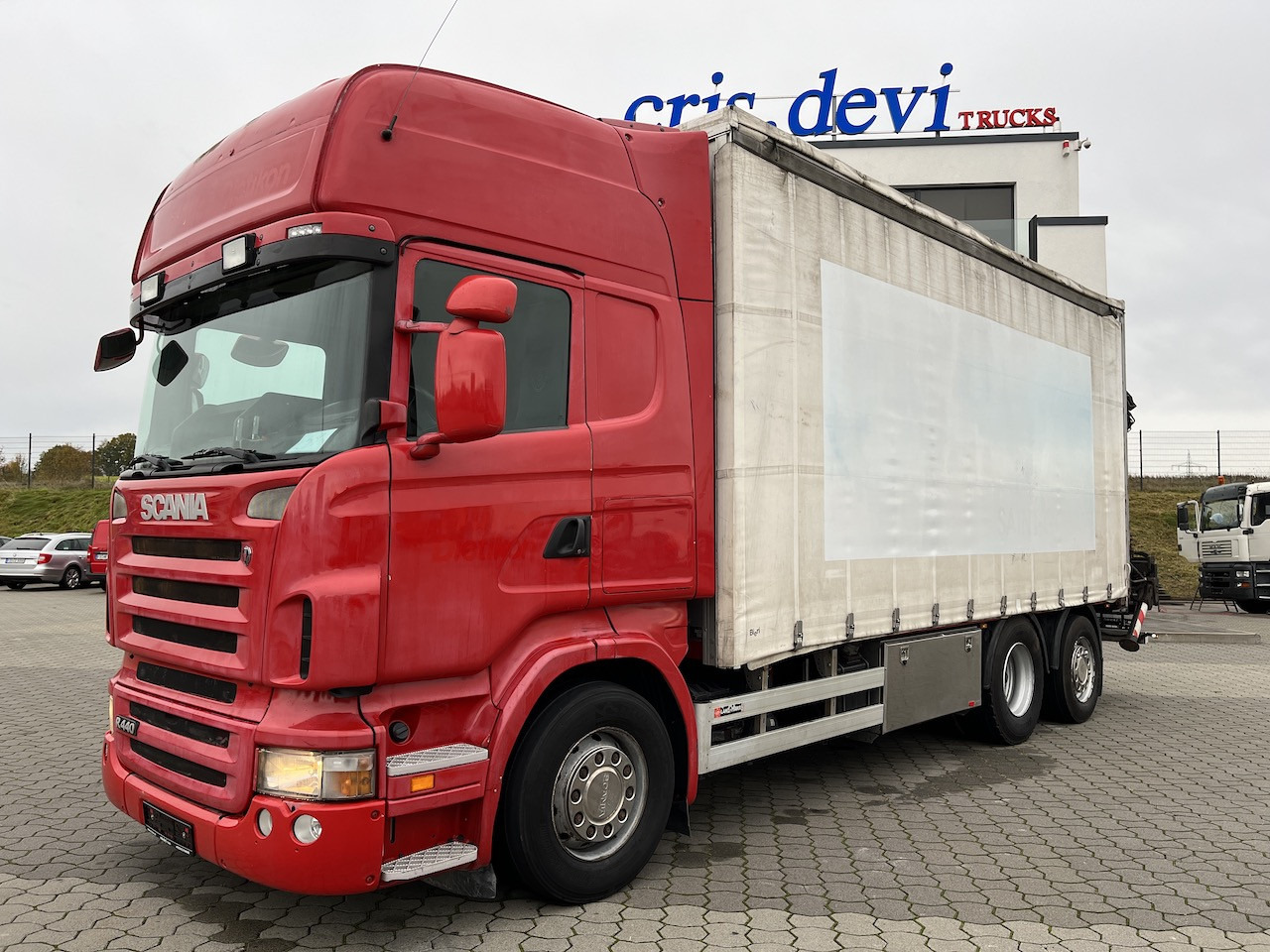 Scania R440 6x2  Hiab 166 E-5 HiDuo | AHK | Lenk-Lift A. - Camión lona, Camión grúa: foto 1 Scania R440 6x2  Hiab 166 E-5 HiDuo | AHK | Lenk-Lift A. - Camión lona, Camión grúa: foto 1
